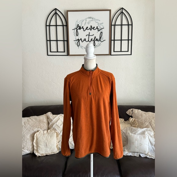 Arc’teryx Quarter Zip Orange Long Sleeve Jacket Size L Outdoor Hiking Gorpcore - Picture 7 of 13